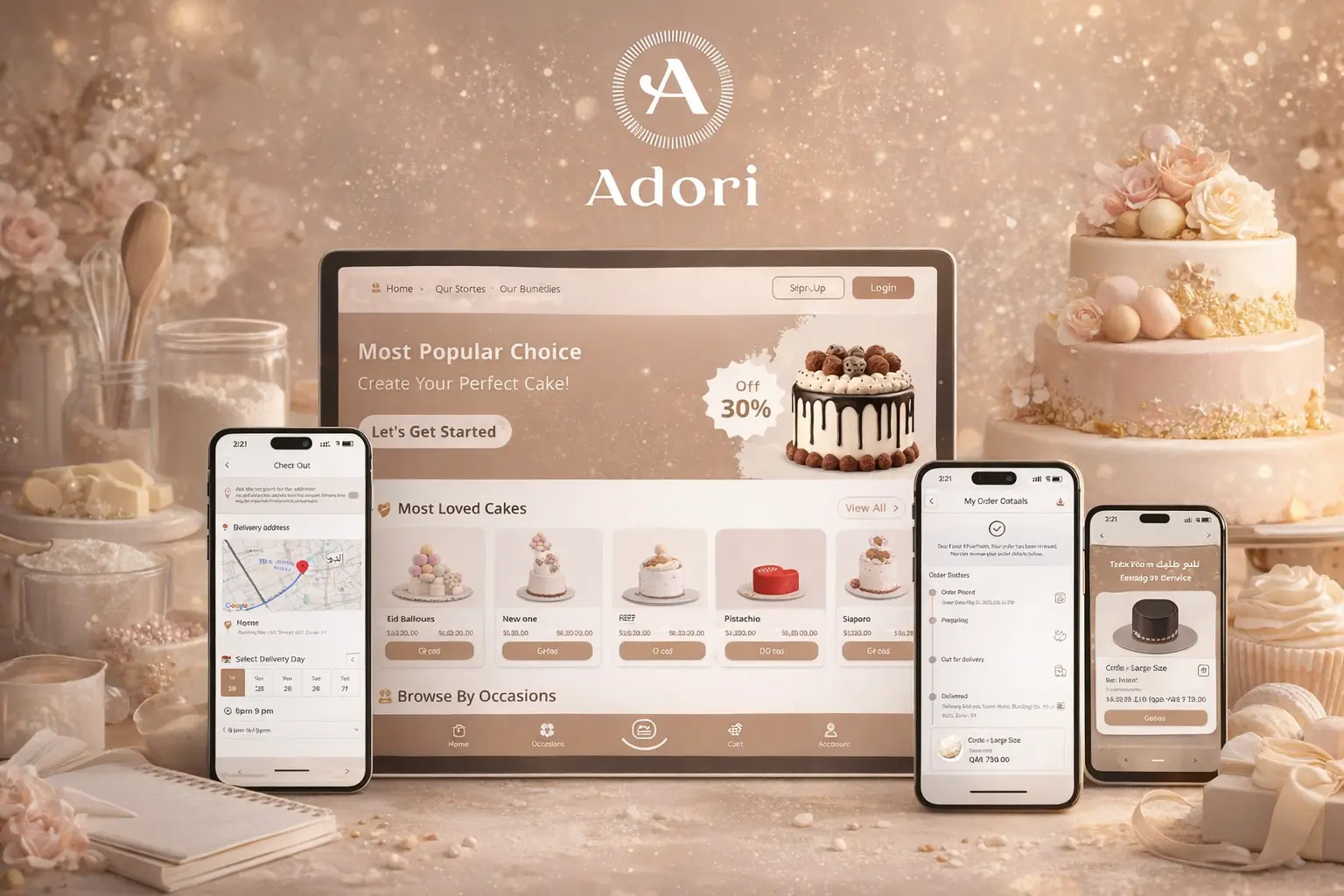 Adori – Smart Cake Customization & Ordering App